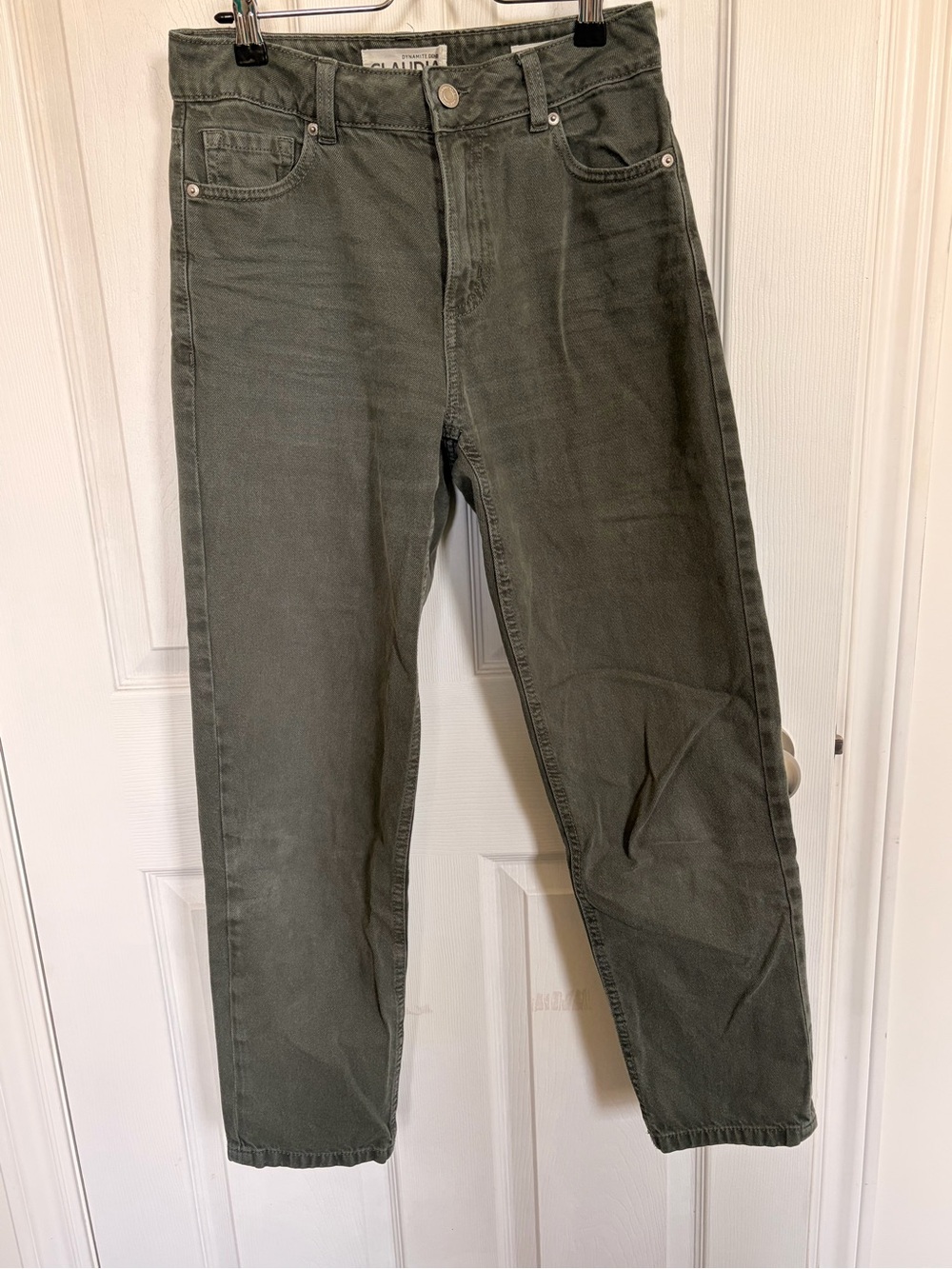 Claudia Mom Jeans | Olive Green